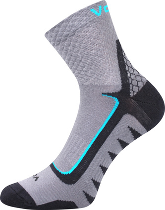 VoXX® ponožky Kryptox šedá-tyrkys 39-42 (26-28) 3 páry