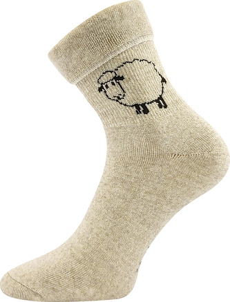Boma® ponožky Ovečkana režná melé 43-46 (29-31) 3 páry