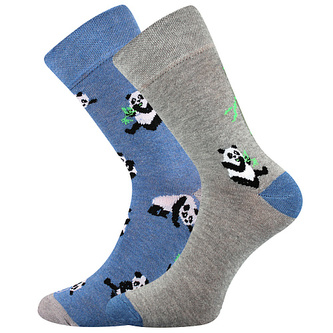 Lonka® ponožky Doble Sólo 16/panda 39-42 (26-28) 3 páry Lonka® ponožky Doble Sólo 16/panda 39-42 (26-28) 3 páry