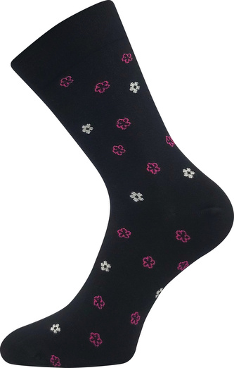 Lonka® ponožky Flowrana černá 39-42 (26-28) 3 páry Lonka® ponožky Flowrana černá 39-42 (26-28) 3 páry