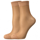 Lady B ponožky LADY socks 17 DEN / 2 páry beige uni 6 ks