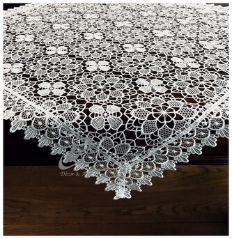 Krajkový ubrus REBEKA bílá 85x85 cm MyBestHome