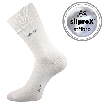 Lonka® ponožky Desilve bílá 35-38 (23-25) 3 páry