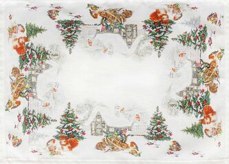 Vánoční dekorační ozdobný ubrousek FABIAN 32x45 cm Mybesthome