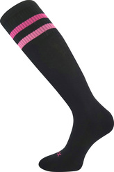 VoXX® podkolenky Retrana černá/růžová 39-42 (26-28) 1 pár