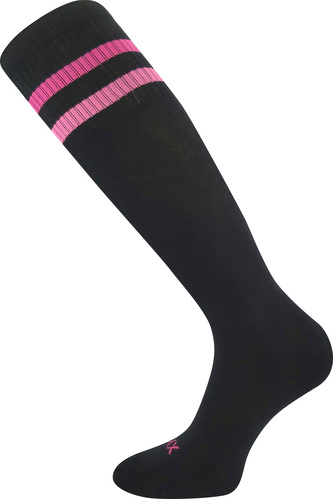 VoXX® podkolenky Retrana černá/růžová 39-42 (26-28) 1 pár