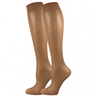 Lady B podkolenky LADY knee-socks 17 DEN / 2 páry beige uni 6 ks