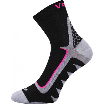 VoXX® ponožky Kryptox černá-magenta 35-38 (23-25) 3 páry