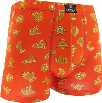Lonka® boxerky Kevin IMAGE perníčky/červená XL 1 ks