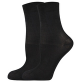 Lady B ponožky COTTON socks 60 DEN nero 39-42 (26-28) 6 párů