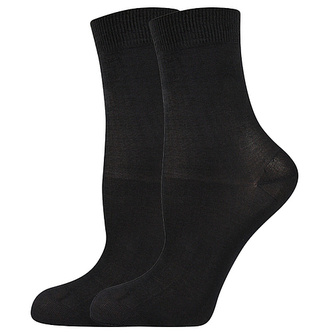 Lady B ponožky COTTON socks 60 DEN nero 39-42 (26-28) 6 párů