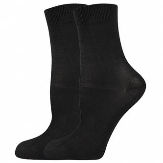 Lady B ponožky COTTON socks 60 DEN nero 35-38 (23-25) 6 párů