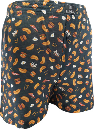 Pánské trenky Lonka vícebarevné (Karlos-fastfood) 3XL