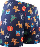 Lonka® boxerky Kevin IMAGE vánoce tm.modrá M 1 ks