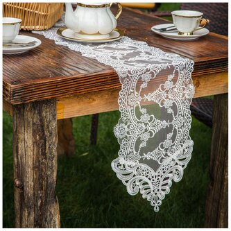 Krajkový běhoun TALIA smetanová 26x210 cm MyBestHome