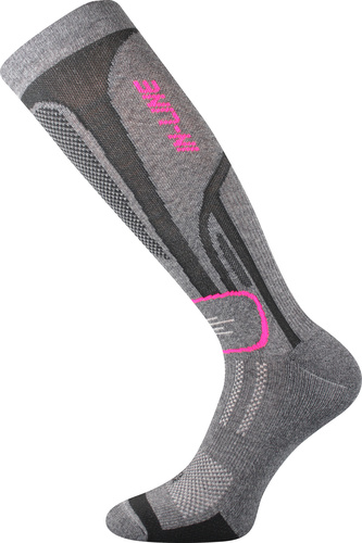 VoXX® podkolenky In-line šedá melé/růžová 35-38 (23-25) 1 pár