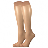 Lady B podkolenky NYLON knee-socks 20 DEN / 5 párů beige uni 6 ks