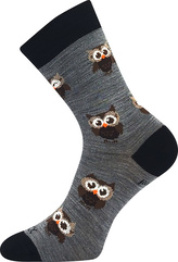 VoXX® ponožky Bubo světle šedá 39-42 (26-28) 1 pár