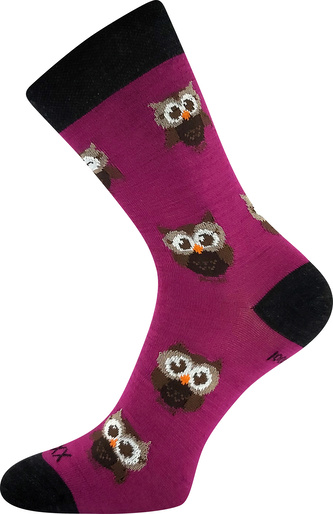 VoXX® ponožky Bubo fuxia 39-42 (26-28) 1 pár