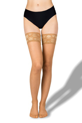 Lady B samodržící punčochy LADY hold-ups 20 DEN beige M/165-175 1 pár