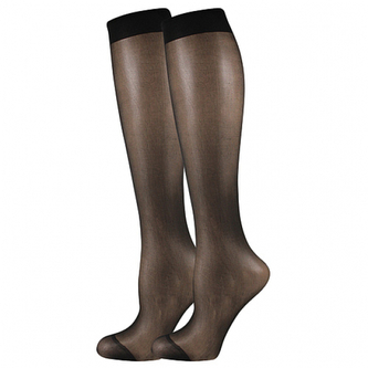 Lady B podkolenky LADY knee-socks 17 DEN / 2 páry nero uni 6 ks