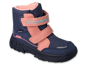 615X002 27 - vysoké zimní dívčí Befado, modro-růž. 615PXY002_31