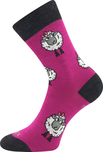 VoXX® ponožky Vlněnka fuxia 35-38 (23-25) 1 pár