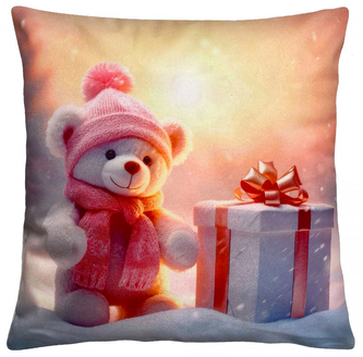 Vánoční polštář XMAS BEAR 40x40 cm Mybesthome