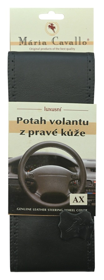 Potah volantu omotávací z pravé kůže AX černý Potah volantu omotávací z pravé kůže AX černý