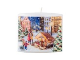 Elipsa 115x53x100mm Betlém+vánoční strom, svíčka