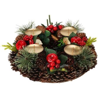 HOMESTYLING Adventní věnec 27 cm KO-ACW006030