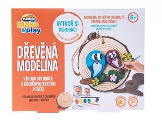 Hračka MAC TOYS Modelo dřevěná modelína- sovy