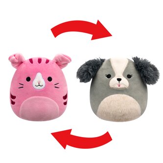 Squishmallows 2v1 Shih-tzu Malu a Skotská kočka Geraldine 13 cm