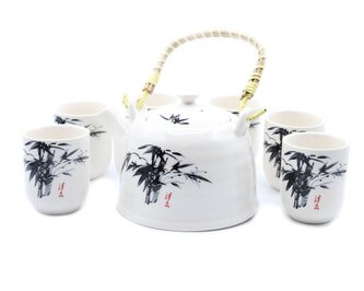 Keramická čajová souprava - Bambus