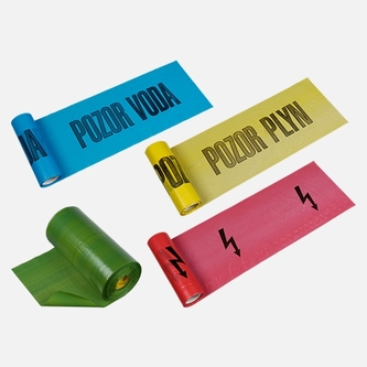 Výstražná fólie modrá "VODA" 22x2000cm, 0,08mm