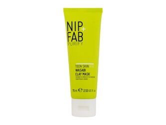 NIP+FAB Purify Pleťová maska Teen Skin Fix Wasabi Clay Mask 75 ml pro ženy
