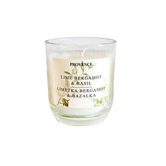 SVÍČKA VE SKLE LIMETKA A BERGAMON 7.5X8.5CM 158G