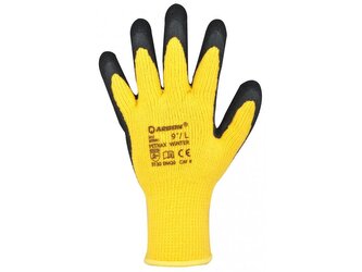 Rukavice PETRAX WINTER zimní úplet máč.v latex.pěně vel. 10