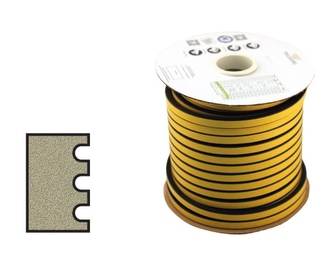 KRON list těsnění 15x8mm černá 50m