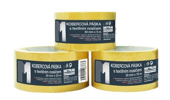 Kobercová páska oboustranná s textilním nosičem