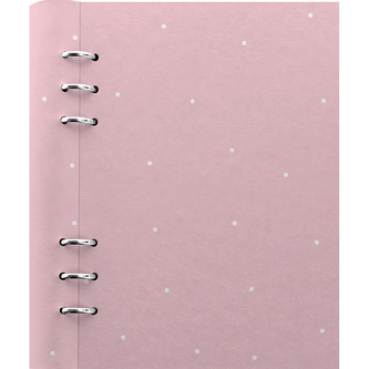 Filofax, Zápisník Clipbook Polka Dot pink, A5, růžová/bílá