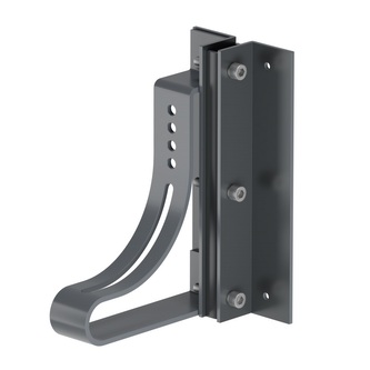 Podpěra komínové lávky CoroLAV W Plechový kryt s falcem RAL 9005 černá