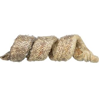 Denta Fun Curl - buvolí kůže s treskou, kroucený pamlsek, 12 cm/25 g