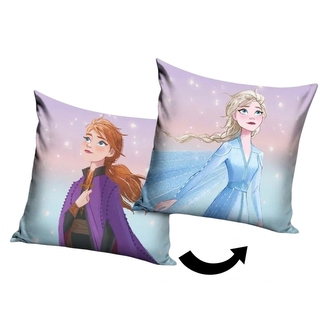 Carbotex Polštářek Ledové Království Princezny Anna a Elsa 40x40 cm