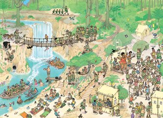 JUMBO Puzzle JvH Výlet do džungle 1000 dílků JUMBO Puzzle JvH Výlet do džungle 1000 dílků