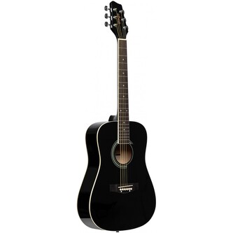 Stagg SA20D 3/4 BK, akustická kytara 3/4 typu Dreadnought