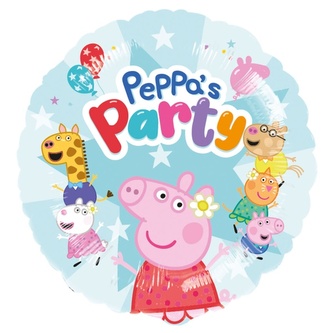 Foliový balonek Peppa's party - 43 cm
