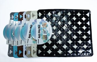 podložka - vložka 30x26cm, protiskluz. ČTYŘLÍSTEK, 7barev, plast