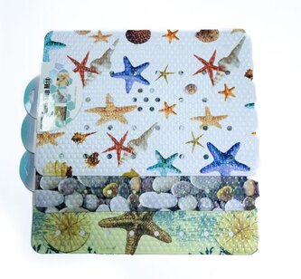 podložka - vložka 40x30cm, protiskluz. PLODY MOŘE, 3DEK., plast