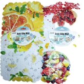 podložka - vložka 30x24cm, protiskluz. OVOCE, 6DEK., plast